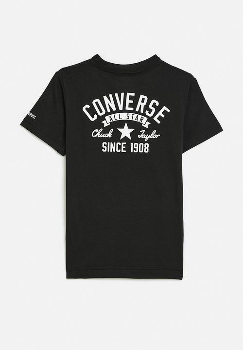 Converse - Converse retro front back logo tee - black1