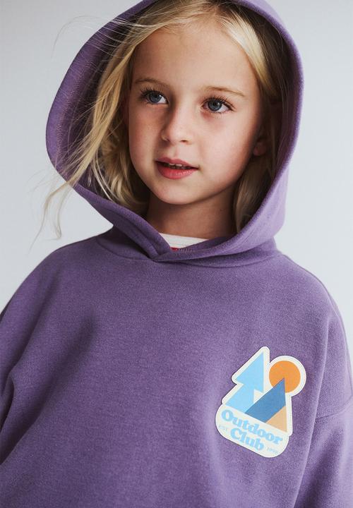 Cotton On - Sammy oversize hoodie - dark mauve/outdoor club