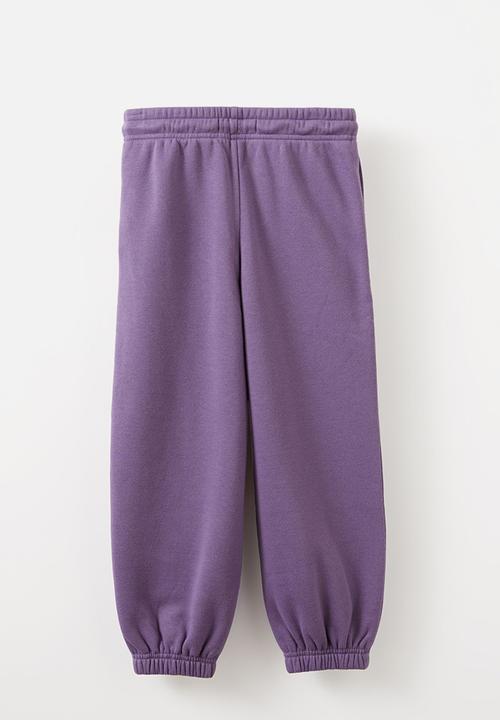 Cotton On - Sammy relax trackpant - dark mauve