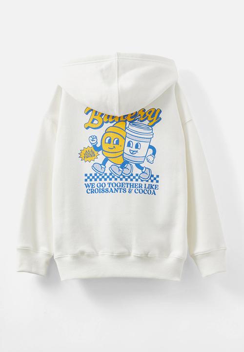 Cotton On - Sammy oversized hoodie - vanilla/besties bakery