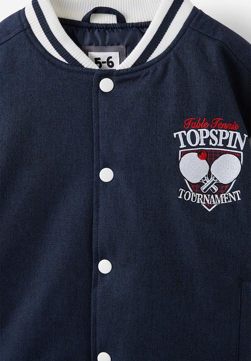 Cotton On - Basil bomber jacket - squid ink/rainy day sports