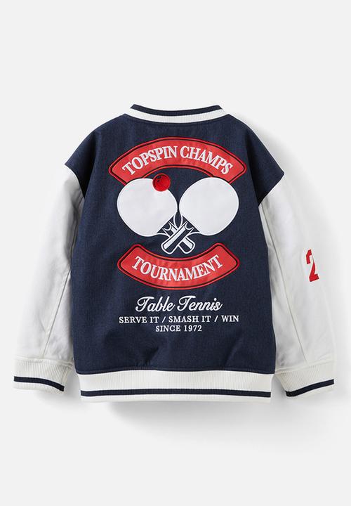 Cotton On - Basil bomber jacket - squid ink/rainy day sports
