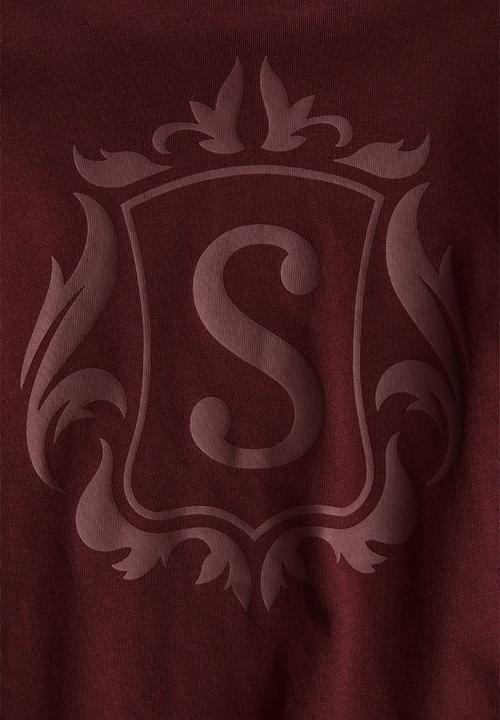 H&M - Long-sleeved cotton T-shirt - dark red/s