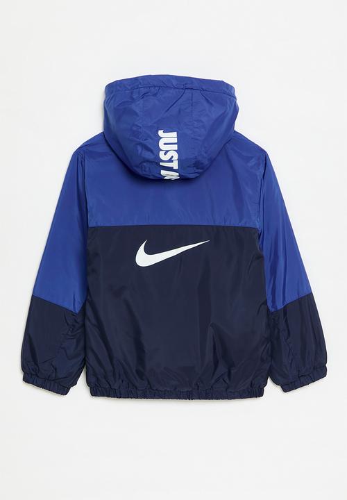 Nike - Nkb nike fleece lined woven jk - midnight navy