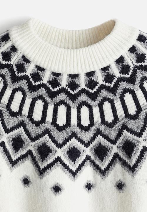 H&M - Jacquard-knit jumper - white