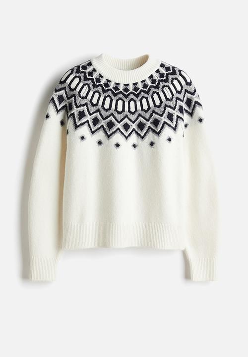 H&M - Jacquard-knit jumper - white