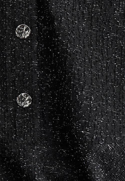 H&M - Glittery bouclé dress - black
