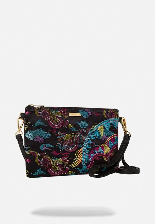 Sprayground - Embroidered dragons pouch bag-multi