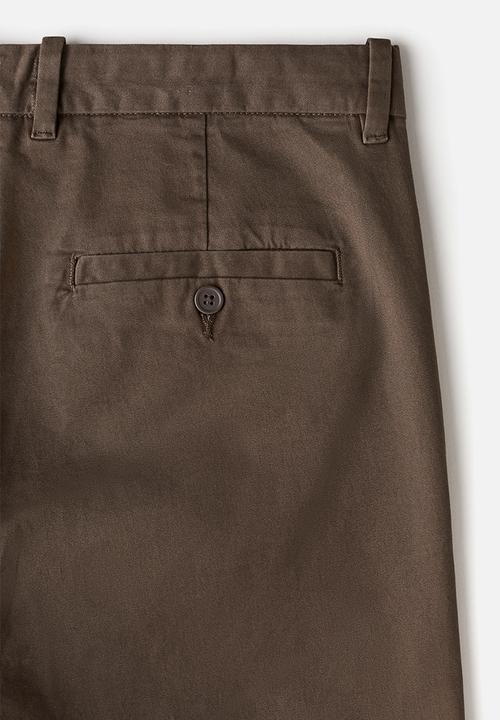 H&M - Slim fit cotton chinos - brown