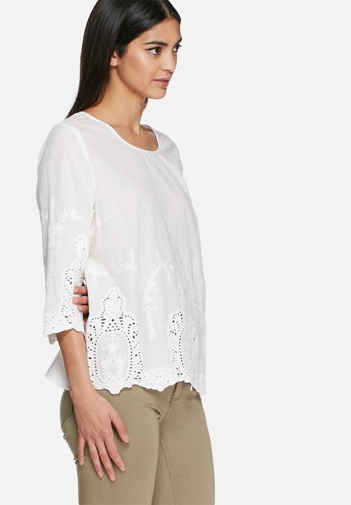 VILA - Spukka anglaise top