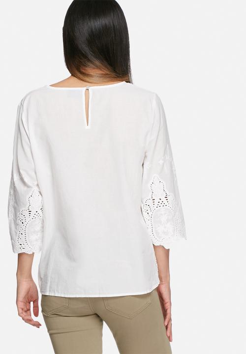 VILA - Spukka anglaise top