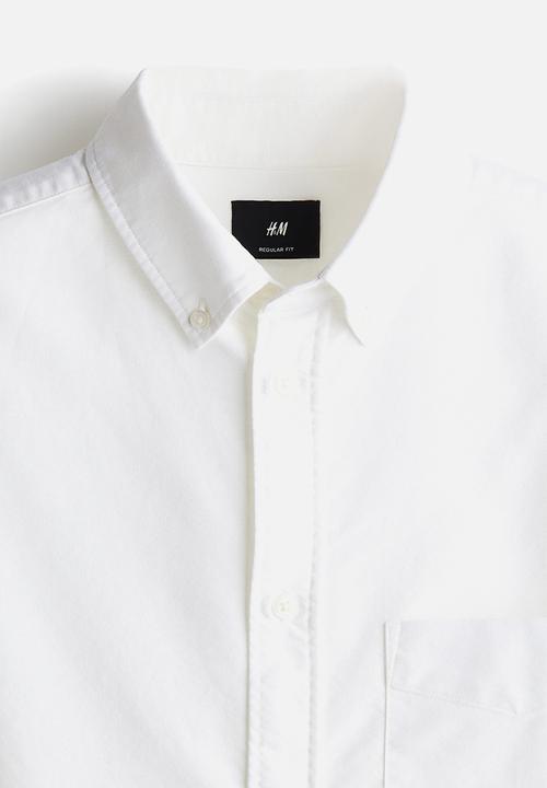 H&M - Regular fit oxford shirt - white