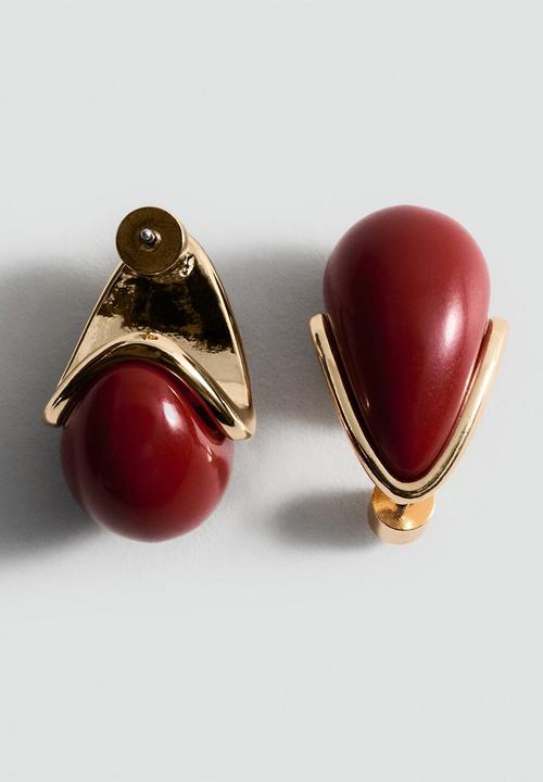 MANGO - Cameron2 earrings - red