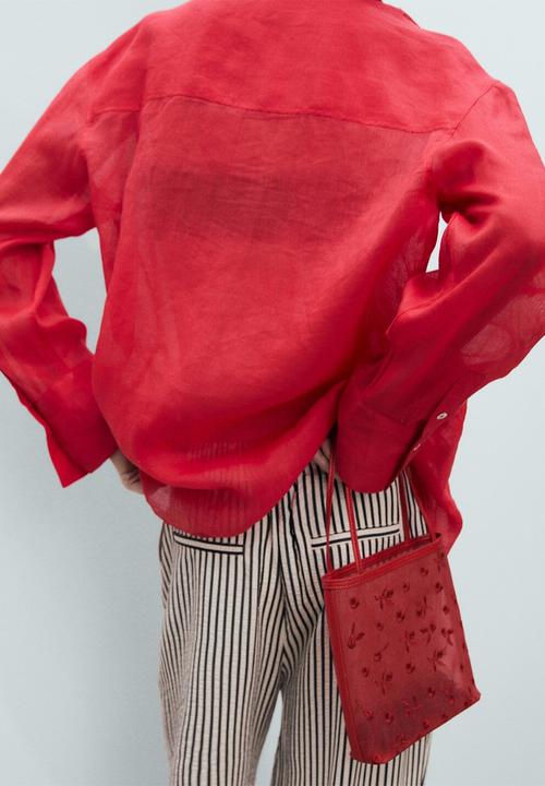 MANGO - Navarro handbag - red