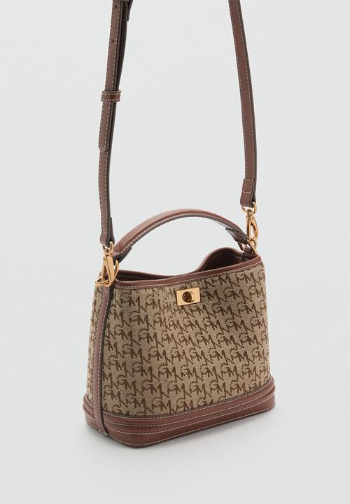 MANGO - Bucket bag marco - brown
