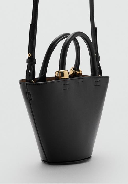 MANGO - Crossbody bag meti - black