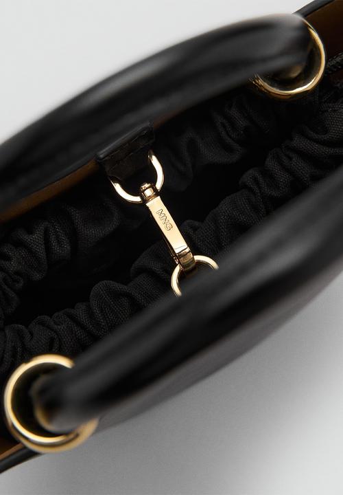 MANGO - Crossbody bag meti - black