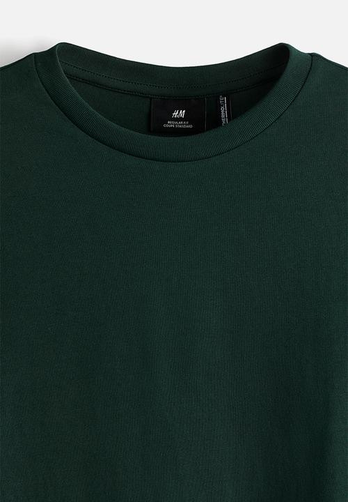H&M - Thermolite® regular fit jersey top - forest green
