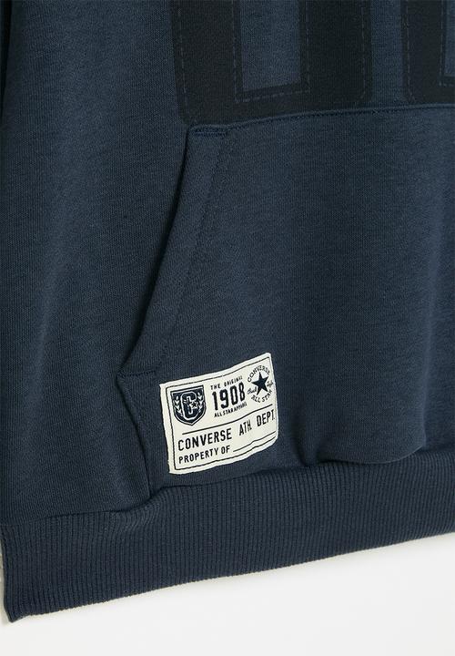 Converse - Converse retro remix pullover hoodie - converse navy