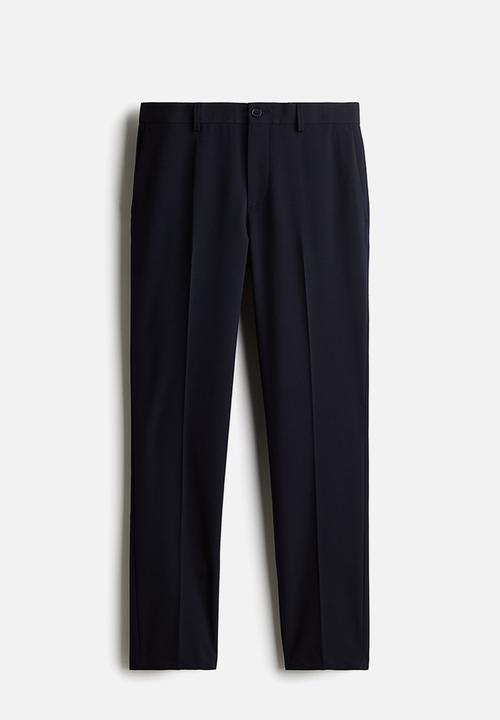 H&M - Slim fit tailored trousers - navy blue