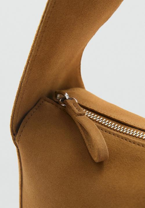 MANGO - Shoulder bag piramide - camel
