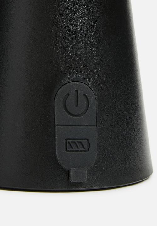 H&S - Table lamp rechargeable - black