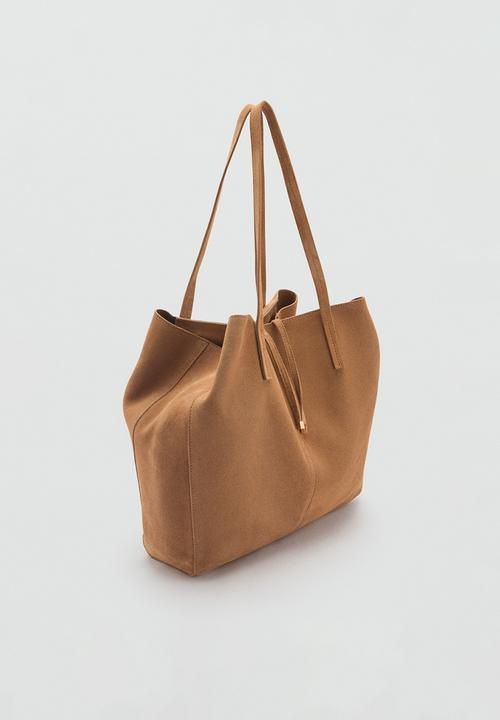 MANGO - Shopper bag bassi - brown