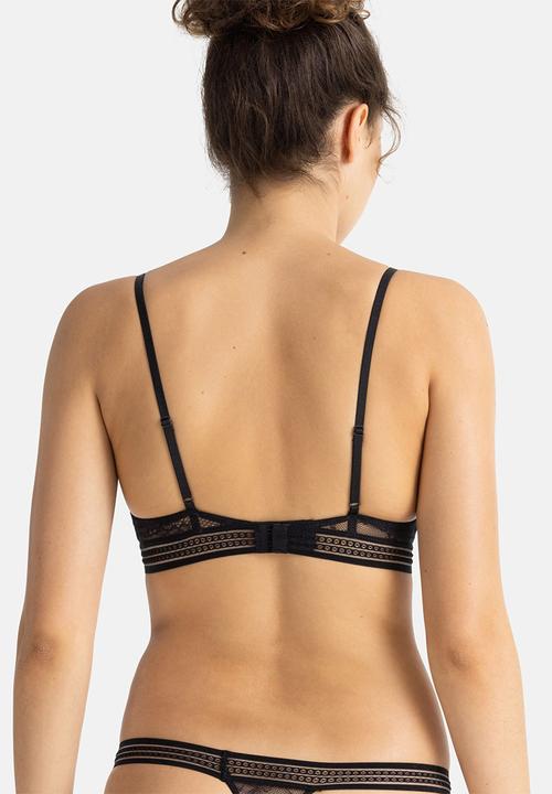 DORINA - 2 pack Anika bralette - black/green