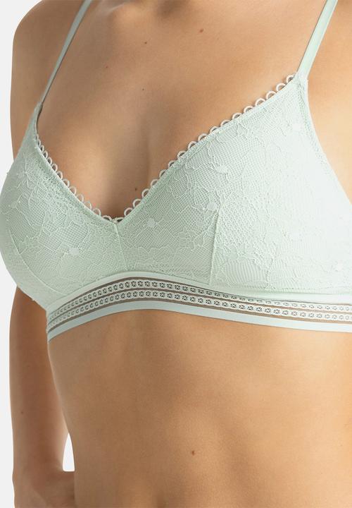 DORINA - 2 pack Anika bralette - black/green