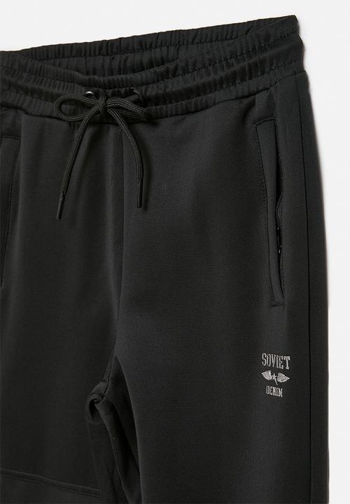 SOVIET - Boys Track Pants - Black