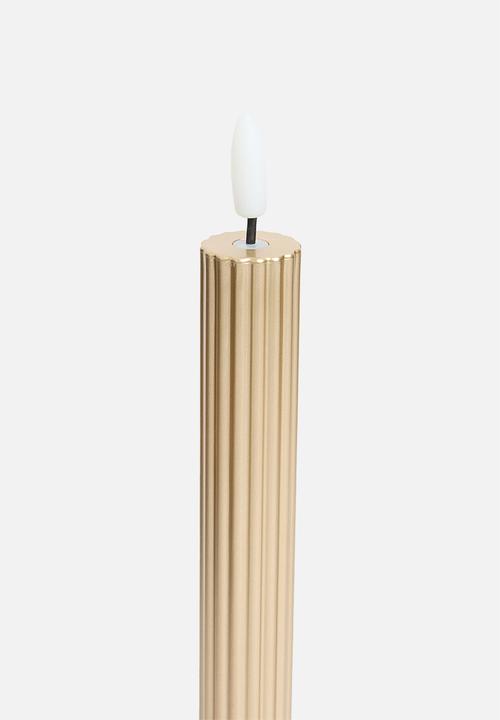 H&S - Dinner candle s2 25cm - gold