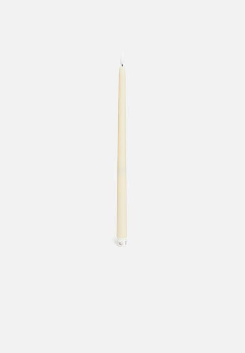 H&S - Dinner candle 2pcs 38cm - ivory