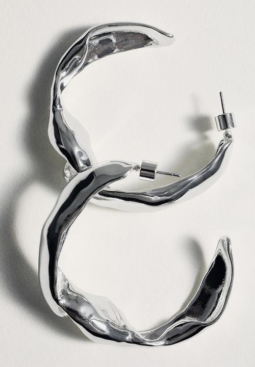 MANGO - Felisa earrings - silver