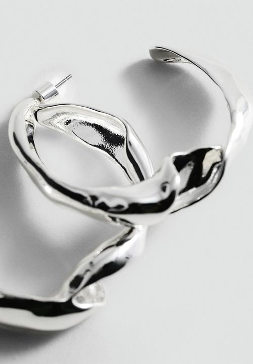 MANGO - Felisa earrings - silver