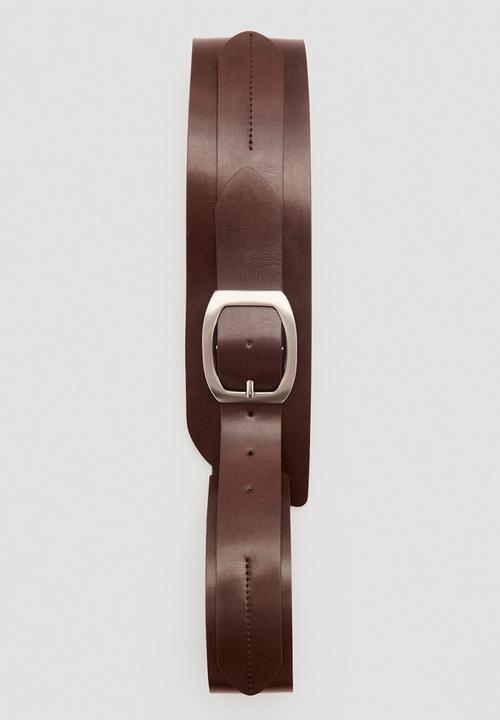 MANGO - Londres belt - dark brown