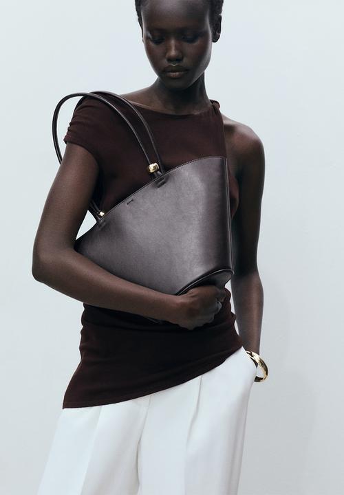 MANGO - Shoulder bag meti - brown 