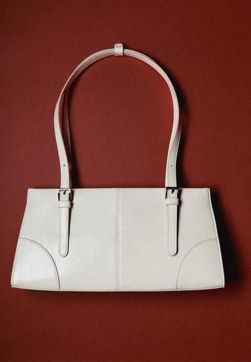 MANGO - Sharon shoulder bag - natural