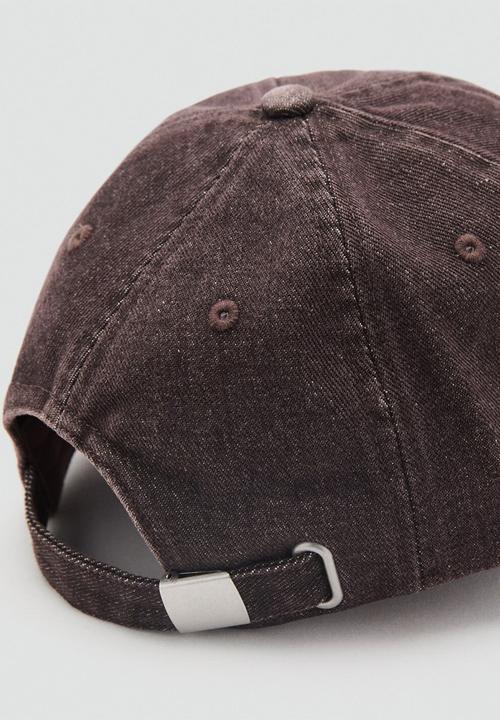 MANGO - Stone cap - dark brown