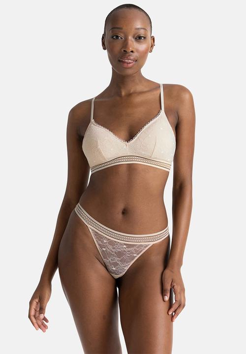 DORINA - 2 pack Anika string - pink/ivory