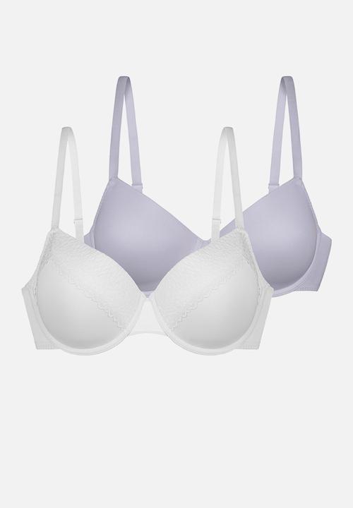 DORINA - 2 pack Amora demi - white/grey