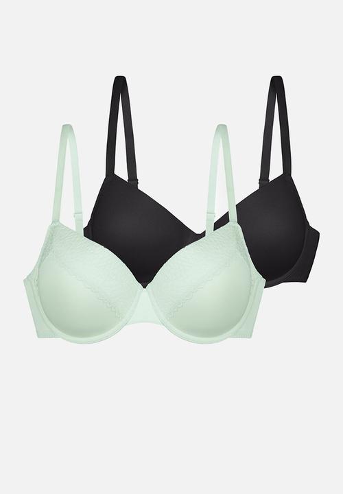 DORINA - 2 pack Amora demi - green/black