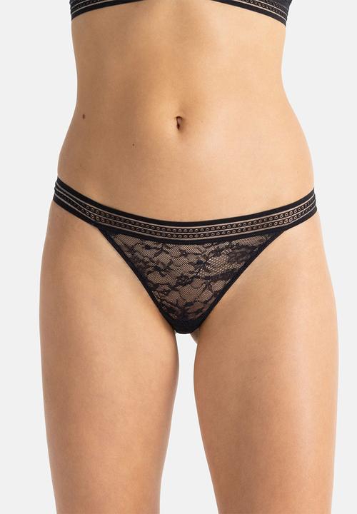 DORINA - 2 pack Anika string - black/green