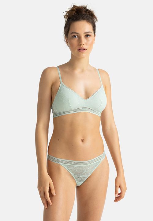 DORINA - 2 pack Anika string - black/green
