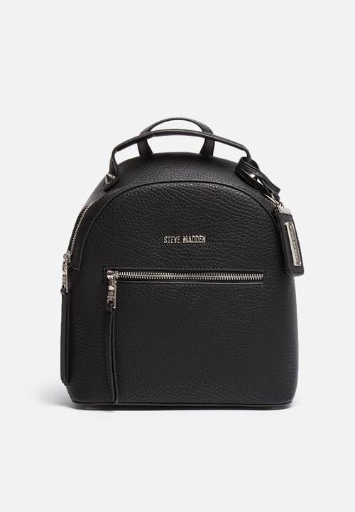 steve madden black mini backpack