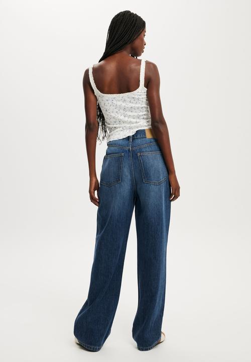 Cotton On - Lyocell straight jean - grotto blue