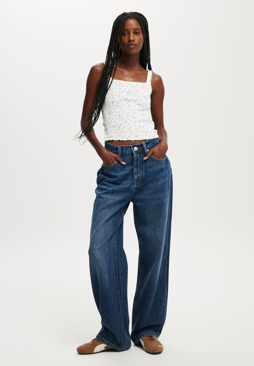 Cotton On - Lyocell straight jean - grotto blue