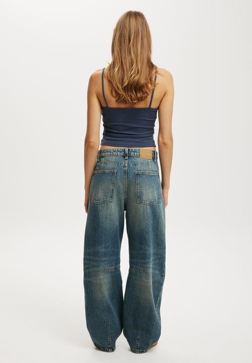 Cotton On - Barrel jean - nova blue