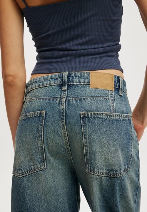 Cotton On - Barrel jean - nova blue