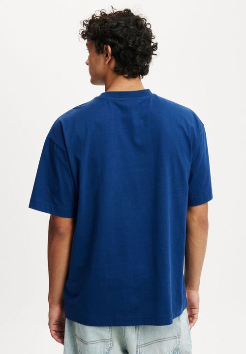 Cotton On - NFL box fit T-shirt - lcn dal limoges blue/dallas - script