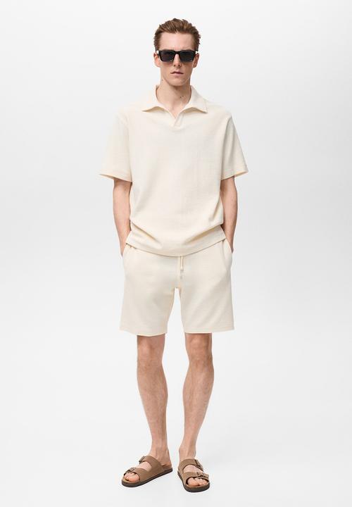 MANGO - Shorts XAVIS - Light Beige